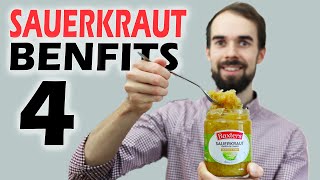 4 INSANE Benefits Of SauerKraut [upl. by Aiekahs]