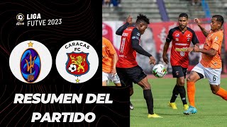 RESUMEN DEPORTIVO LA GUAIRA VS CARACAS FC  JORNADA 17  Mundo Futve 🏆 [upl. by Corin705]