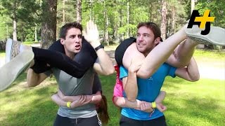 Annual WifeCarrying Competition In Russia [upl. by Catto]