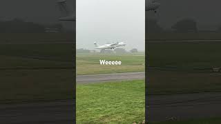 Swift air aurigny Taking off from Guernsey airport planespotting [upl. by Ainevuol]