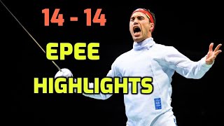 14  14 MATCH POINT Epee Fencing Highlights [upl. by Terryn569]