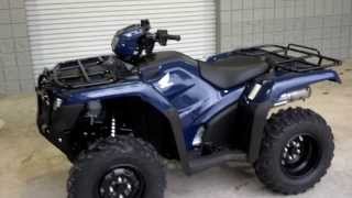 2014 Foreman 500 BLUE SALE at Honda of Chattanooga TN  2014 TRX500FE1E WalkAround Video [upl. by Ynoffit]