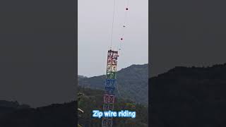 ZIP wire riding in the mountain korea zipline [upl. by Kala]