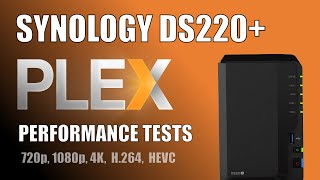 Synology DS220 NAS Plex 4K 1080p and 720p Tests H264 amp HEVC [upl. by Capriola]