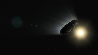 Animation of Oumuamua outgassing and rotating [upl. by Lamahj206]