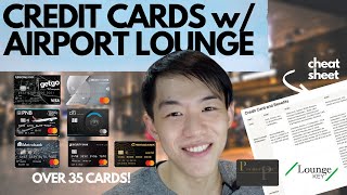 Credit Cards with Airport Lounge Access  COMPLETE LIST OF ALL Credit Cards [upl. by Anthea]