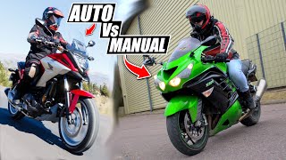 Manual Vs Automatic Motorcycles  Are Manuals Harder To Ride Feat Kawasaki ZZR1400  ZX14R [upl. by Itnaihc563]