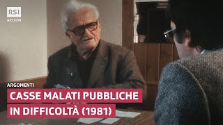 Casse malati pubbliche in difficoltà 1981  Argomenti  RSI Archivi [upl. by Nnylassej]