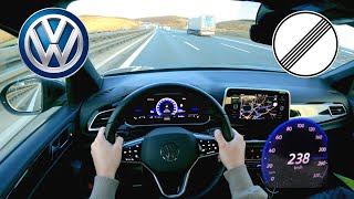 VW TROC RLine 15 TSI 150PS TOP SPEED GERMAN AUTOBAHN DRIVE POV 238kmh [upl. by Lynne]