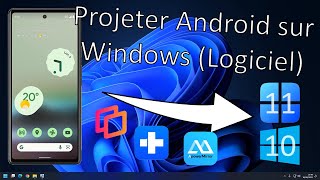 Projeter son téléphone Android sur Windows Logiciel [upl. by Eleynad]