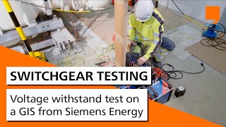 Voltage withstand test on a GIS from Siemens Energy 8DN8 GIS 123 kV [upl. by Schwab]