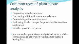 Video Plant Tissue Analysis [upl. by Ahsietal116]