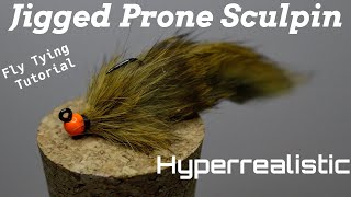 Jigged Prone Sculpin  Streamer Fly Tying Tutorial [upl. by Ailisab344]