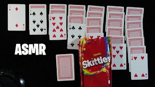 ASMR Eating Skittle amp Playing Solitaire [upl. by Wenz]