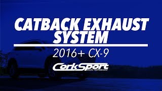 2016 Mazda CX9 AWD Exhaust System  CorkSport Exhaust System Overview with Audio [upl. by Etnuahc974]