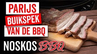 Parijs buikspek buikspek van de BBQ gegaard als brisket [upl. by Lyrehc]