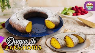 Queque DE ZANAHORIA en licuadora receta fácil y con pocos ingredientes [upl. by Kirbie]