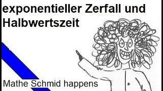 Exponentielles Wachstum und Halbwertszeit  Mathematik vom Mathe Schmid [upl. by Ytak]