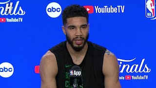 Jayson Tatum previews Game 4 FULL Interview  2024 NBA Finals Media Day [upl. by Wallach]