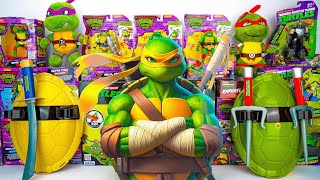 Teenage Mutant Ninja Turtles Unboxing Review ASMR  Giant Michelangelo Box Leonardo Ultimate Weapon [upl. by Gerge]