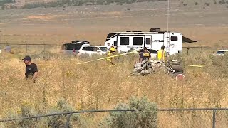 2 pilots killed after colliding upon landing at National Championship Air Races in Reno NV [upl. by Marou185]