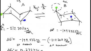 Percent Conformers axial vs equitorial of cyclohexanes [upl. by Vilhelmina]