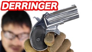 Marushin Derringer airsoft gasgun review [upl. by Anyrak]