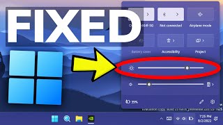 How to Fix Brightness Not Changing in Windows 11 [upl. by Ewald]