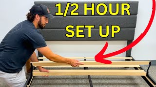 Allewie Platform Bed Frame Easy Assembly [upl. by Adli]