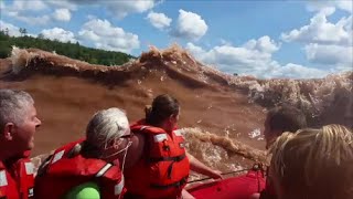 Tidal Bore Rafting in Nova Scotia  Extreme Tides 2014 [upl. by Garber917]