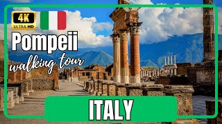 POMPEII WALKING TOUR 4K 60FPS DISCOVER ANCIENT ITALYS HISTORIC POMPEII RUINS 🇮🇹 [upl. by Nyvar]