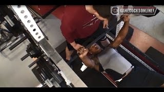 Gamecock Football  2014 Winter Workout Highlights [upl. by Kesley]