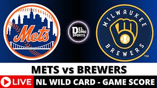 NEW YORK METS VS MILWAUKEE BREWERS ⚾️ NL Wild Card Game 2  MLB Game Score PlaybyPlay OCT 2 2024 [upl. by Alekin]