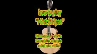 How to play quotI GOT STRIPESquot  johnny cash charlie williams Ledbelly [upl. by Odarbil203]