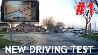 Real Example 1 of New Test Route with Sat Nav  Driving Test [upl. by Lacram460]