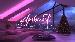 Moody Penthouse Vibes  Cozy Netflix Night Christmas Screensaver [upl. by Migeon]