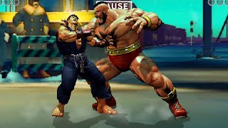 Street Fighter  Ryu vs Zangief SF gameplay  Capcom games  Hectic 5 rounds of Sf gameplay [upl. by Cheng]