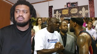 Lebron Super Fan Disrespects Michael Jordan Reaction Video [upl. by Kiki]