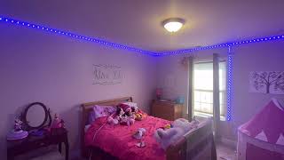 How To Install Tenmiro 656ft LED Lights for Bedroom [upl. by Lindy]