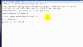 Format Sonrası Ethernet Kartı Driverini Yükleme [upl. by Breger]