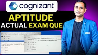 Cognizant Aptitude Actual Questions  Cognizant Aptitude Assessment Cognizant CIS Role [upl. by Bocaj]