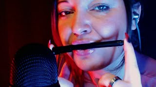 ASMR  Intense Pen Noms and Gum Chewing [upl. by Aloap]