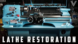 CRAZY Lathe Restoration Clausing Colchester [upl. by Cohdwell]