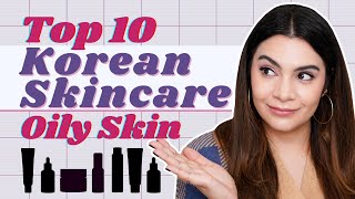 Top 10 Korean Skincare For Oily Skin [upl. by Ahsehat547]