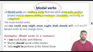 auxiliary verb modal verb english grammar [upl. by Boru]