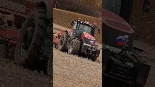 Kyprenie pôdy v kopci s Claas AXION 930 a Case IH Magnum 380 s hĺbkovými kypričmi Horsch TIGER 3 [upl. by Akired]