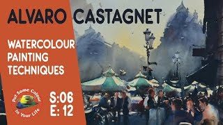 Alvaro Castagnet watercolour painting techniques and tutorial I Colour In Your Life [upl. by Ancier68]