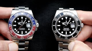 4K Rolex 2021 GMT Pepsi Vs the Submariner 41 differences beyond the obvious  Hafiz J Mehmood [upl. by Barra]