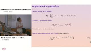 Jinchao Xu Finite neuron method  lecture 3 [upl. by Sset]