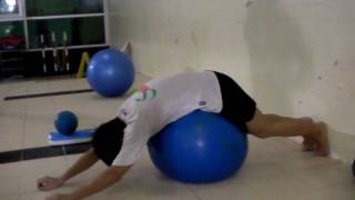 Swimming  Fit ball set for breaststroke coordination [upl. by Hilleary]